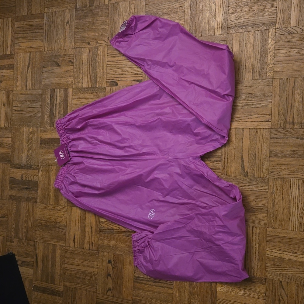 Russian Pointe Purple Trash Bag pants for dance